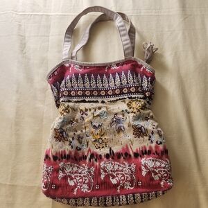 Boho Tote  Bohemian Bag Multicolor shoulder or hand bag